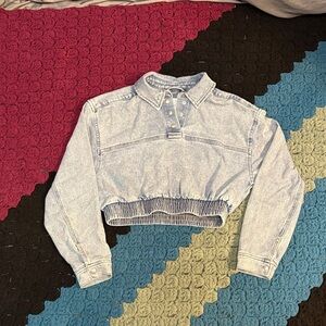 Cropped Vanilla Star Denim Jacket